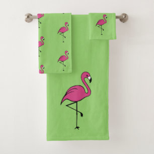 Tropische Roze Flamingo Bad Handdoeken Set Cadeau