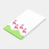 Tropische roze flamingo Bird Flamingos Post its Post-it® Notes (Schuin)