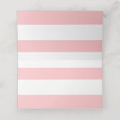 Tropische roze flamingo bruiloft plaatskaartje (Binnenkant ongevouwen)