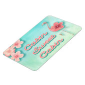 Tropische Roze Flamingo Cruise Stateroom Cabine Magneet (Linkerzijde)