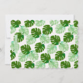 Tropische Roze Flamingo Foto Verjaardag Uitnodigen Kaart (Achterkant)