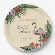 Tropische Roze Flamingo Hibiscus Bruiloftsborrel