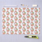 Tropische Roze Flamingo Kerstmis Kabouterhoed Tissuepapier (Craft)