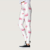 Tropische roze flamingo kleding leggings (Links)