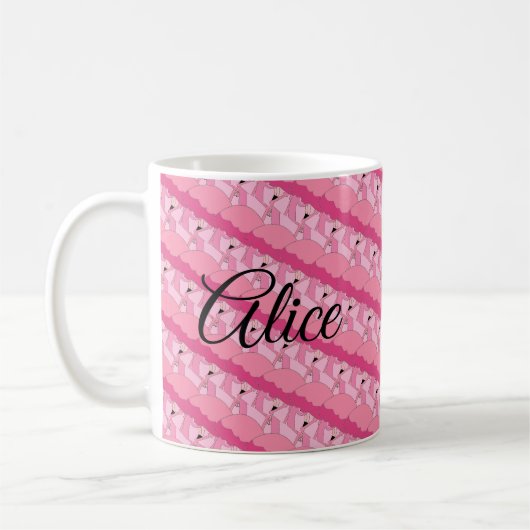 Tropische Roze Flamingo Koffiemok (Links)