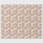 Tropische roze flamingo, luipaard patroon. cadeaupapier (Vlak)