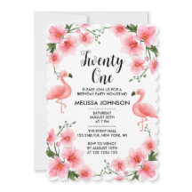 Tropische Roze Flamingo Orchidee Flora 21e verjaar