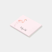 Tropische Roze Flamingo Post-it® Notes (Schuin)