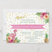 Tropische Roze Flamingo's Foto Verjaardag Kaart (Achterkant)