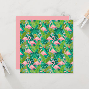 Tropische Roze Flamingo's Jungle Loof