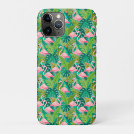 Tropische Roze Flamingo's Jungle Loof Case-Mate iPhone Case