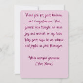 Tropische Roze Flamingo's Palmbomen Zon Flamingo Bedankkaart (Achterkant)