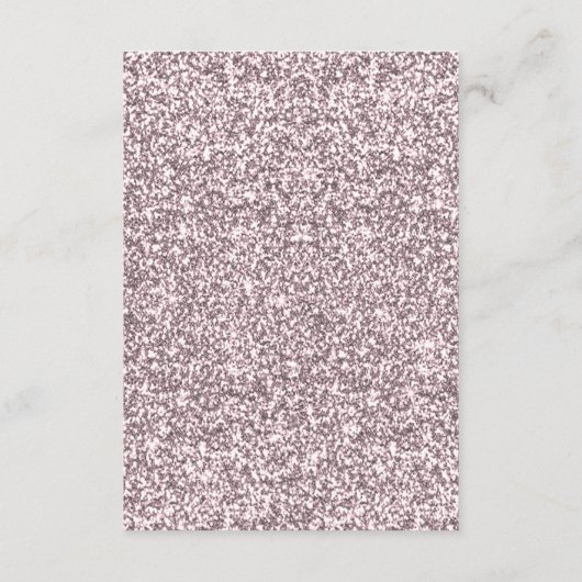 Tropische Roze Glitter Flamingo Bruiloft Details Informatiekaartje (Achterkant)