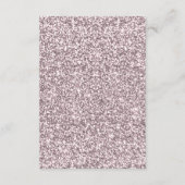 Tropische Roze Glitter Flamingo Veiligheidsmaatreg Informatiekaartje (Achterkant)