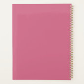 Tropische Roze Hibiscus Bloem Drank Planner (Achterkant)