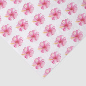 Tropische Roze Hibiscus Bloem Tissuepapier (Detail)