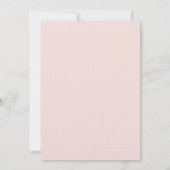 Tropische Roze Hibiscus Bloemenbruiloft Kaart (Achterkant)