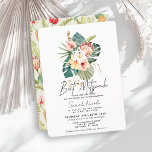 Tropische Roze Hibiscus Botanische Bat Mitzvah Kaart<br><div class="desc">Nodig geliefden uit voor een betekenisvolle viering met deze tropische bat mitzvah uitnodiging. Opgesteld met een davidster omringd door pastelkleurige hibiscus,  plumeria,  anthurium en protea,  biedt het een unieke mix van geloof en natuurlijke schoonheid. Perfect voor een vreedzame en vrolijke dag omringd door schoonheid en liefde.</div>
