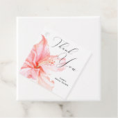 Tropische Roze Hibiscus Dank u Bedankjes Labels (In situ)