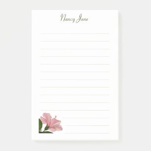 Tropische roze hibiscus Floral fotografie Post-it® Notes