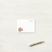 Tropische roze hibiscus Floral fotografie Post-it® Notes (Op bureau)