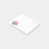 Tropische roze hibiscus Floral fotografie Post-it® Notes (Schuin)