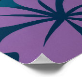 Tropische Roze Hibiscus Flower Art Poster (Hoek)