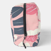 Tropische roze hibiscus gepersonaliseerd monogram toilettasje (Rechts)