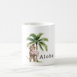 Tropische Roze Orchidee Bloemen Aap Aloha Koffiemok
