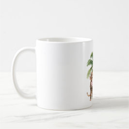 Tropische Roze Orchidee Bloemen Aap Aloha Koffiemok