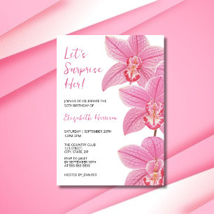 Tropische Roze Orchidee Botanische Verrassingsverj Kaart