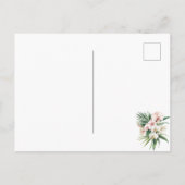 Tropische Roze Orchideeën Bloemen Briefkaart (Achterkant)