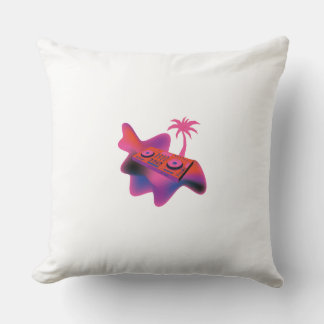 Tropische Roze Palm Kussen – Zachte & Stijlvolle T