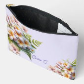 Tropische Roze Plumeria Hibiscus Accessoire Pouch Etui (Open)