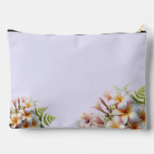 Tropische Roze Plumeria Hibiscus Accessoire Pouch Etui (Achterkant)