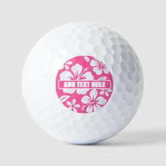 Tropische roze strandbloemen golfballen