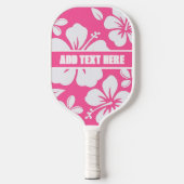 Tropische roze strandbloemen pickleball paddle (Voorkant)