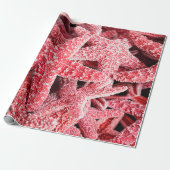 Tropische roze stroop cadeaupapier (Uitgerold)