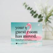 Tropische Roze Verandering van het Flamingo van he Aankondiging (Staand voorkant)