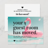 Tropische Roze Verandering van het Flamingo van he Aankondiging (Voorkant / Achterkant)