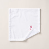 Tropische roze vlamingos op wit bad handdoek (Wasdoekje)