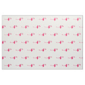 Tropische roze vlamingos op wit stof (Fat Quarter)