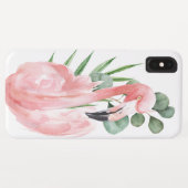 Tropische roze Waterverf Flamingo Case-Mate iPhone Case (Achterkant (horizontaal))