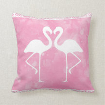 Tropische roze Waterverf Flamingo Silhouette