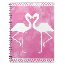 Tropische roze Waterverf Flamingo Silhouette