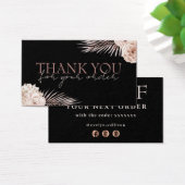 Tropische rozen dank je korting visitekaartje (Bureau)