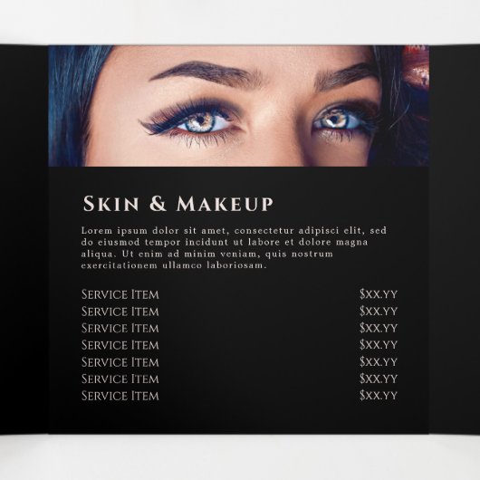 Tropische Rozen drievoudig brochure Drieluik Kaart (Binnenkant midden)