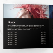 Tropische Rozen drievoudig brochure Drieluik Kaart (Binnenzijde eerst)