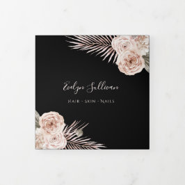 Tropische Rozen drievoudig brochure Drieluik Kaart