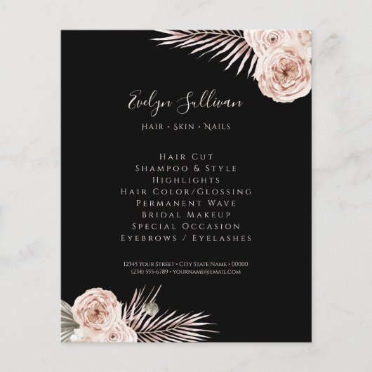 Tropische rozen flyer (Voorkant)